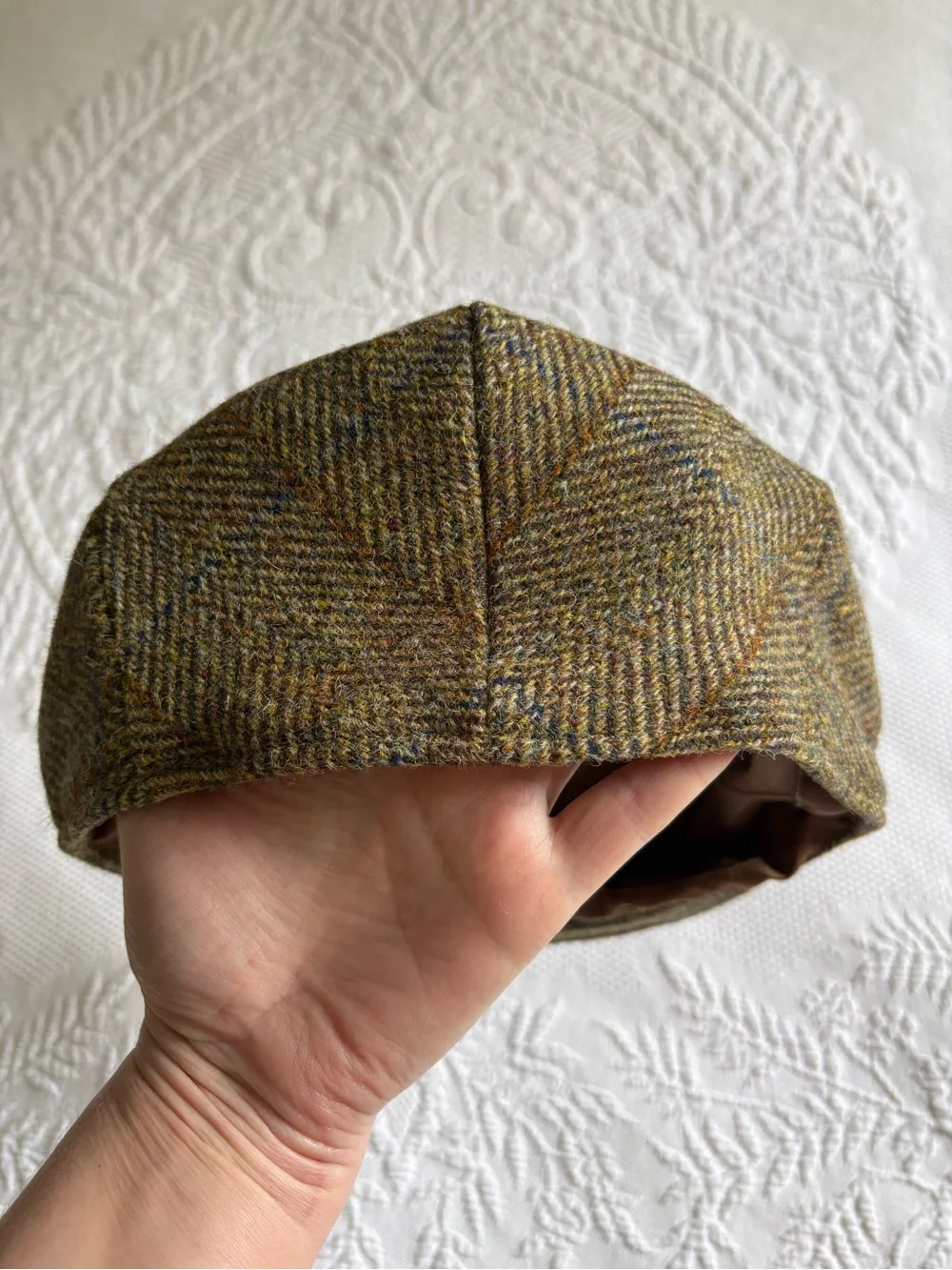 Harris Tweed pure new wool hat cap hunting cabbie newsboy 7 5/8